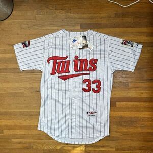 Rare 2009 Justin Morneau Majestic Minnesota Twins Jersey Metrodome Patch